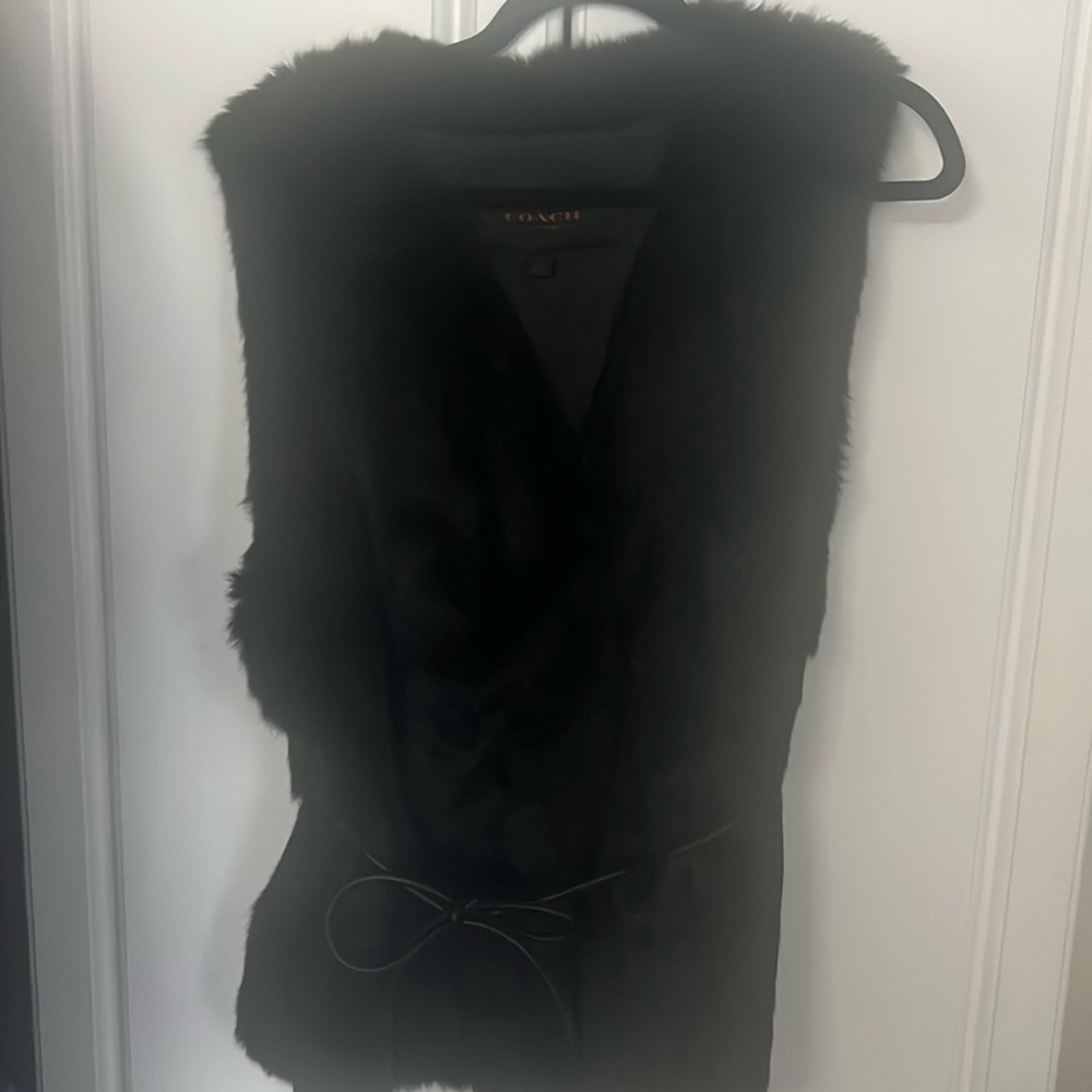 Original Coach vest made with rabbit hair